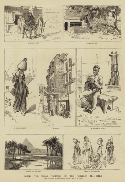 Tour du monde en yacht dans le Ceylan, IX, Le Caire - Charles Edwin Fripp